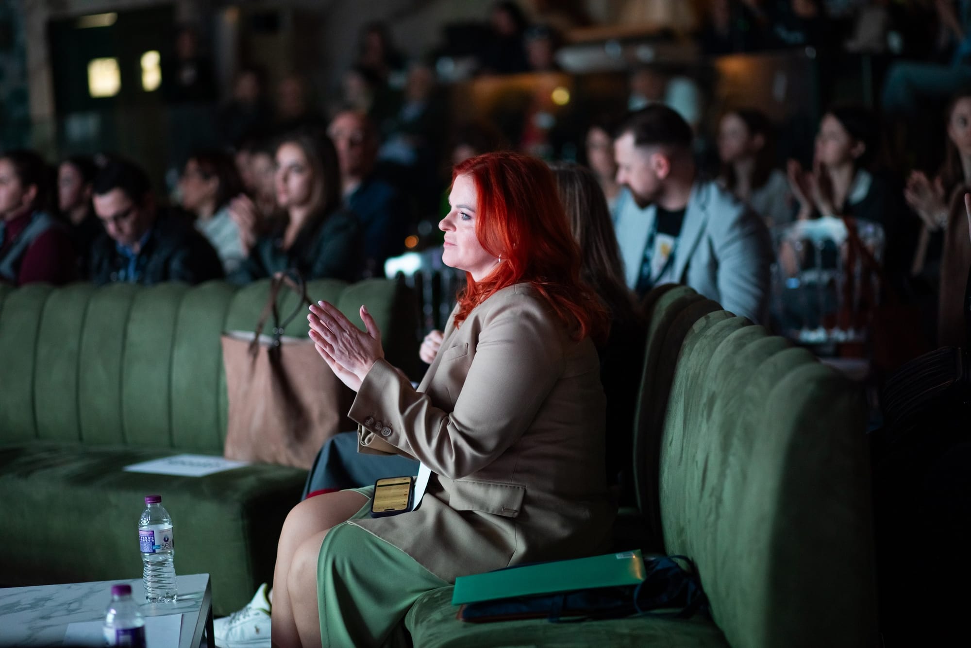 Audience member applauding during MMG HR Summit Mediterranean 2026 in Limassol