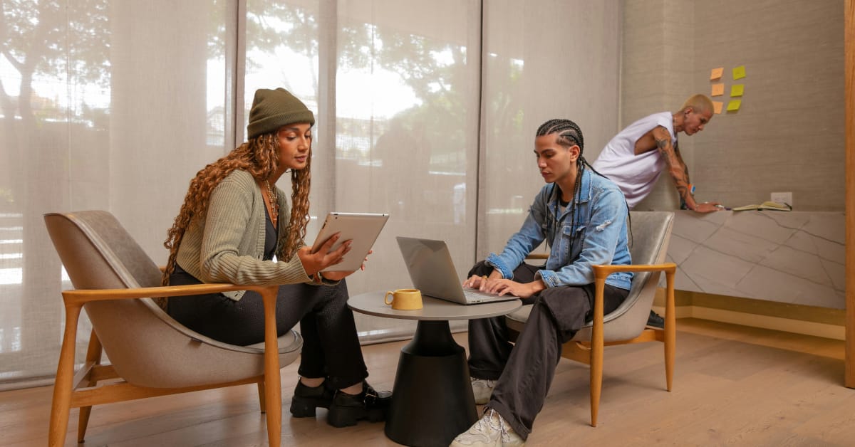 Gen Z employees at work.